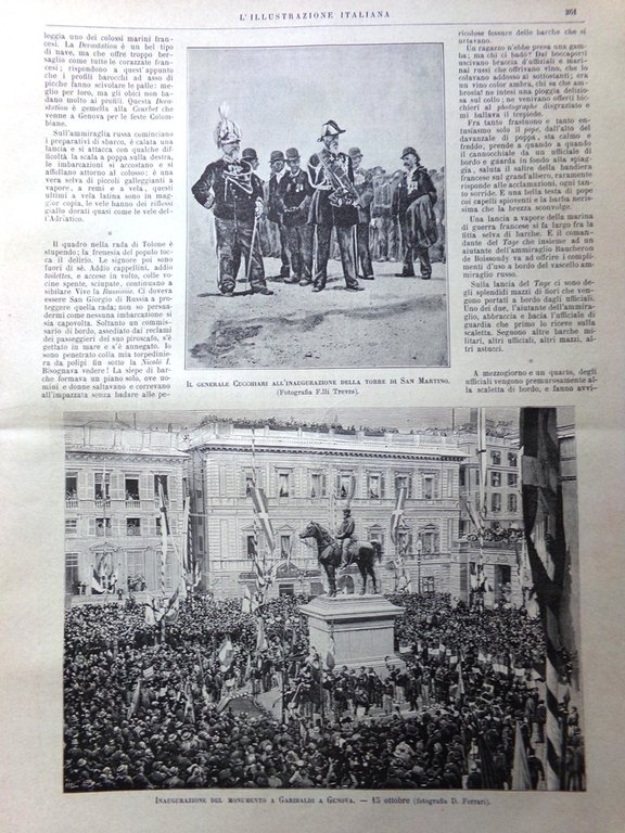 L'Illustrazione Italiana 22 Ottobre 1893 San Martino Pedrotti Gounod Rosa …