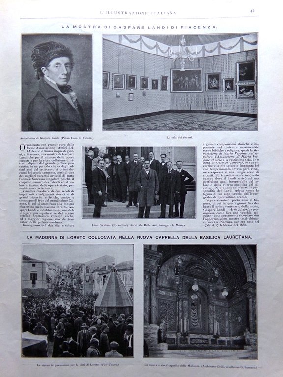 L'Illustrazione Italiana 22 Ottobre 1922 Smirne Canova Possagno Landi Piacenza | Immagine Gallery 3