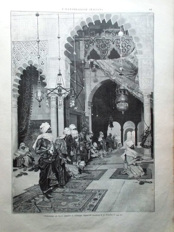 L'Illustrazione Italiana 23 Agosto 1891 Svizzera Mondovì Praga Celentano Allah