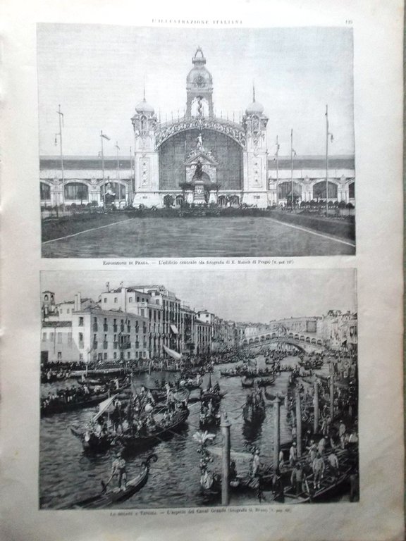 L'Illustrazione Italiana 23 Agosto 1891 Svizzera Mondovì Praga Celentano Allah