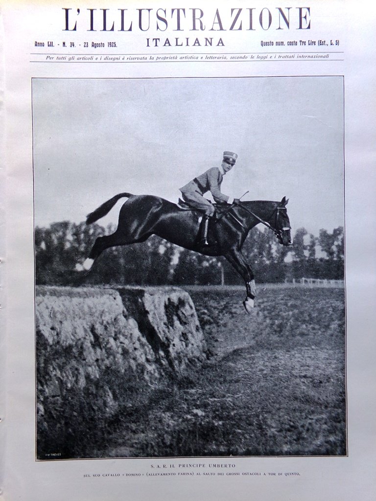 L'Illustrazione Italiana 23 Agosto 1925 Umberto Rifugio Polonia Rotonda Palladio | Immagine principale
