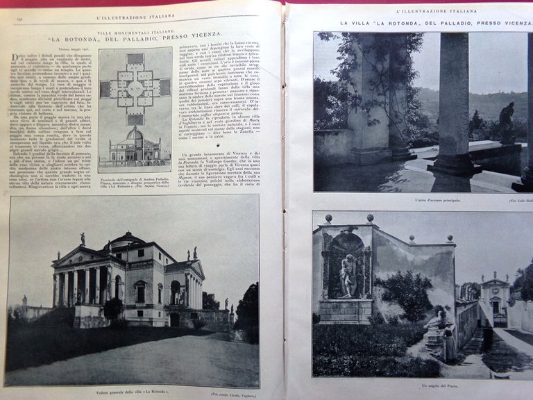 L'Illustrazione Italiana 23 Agosto 1925 Umberto Rifugio Polonia Rotonda Palladio | Immagine Gallery 2