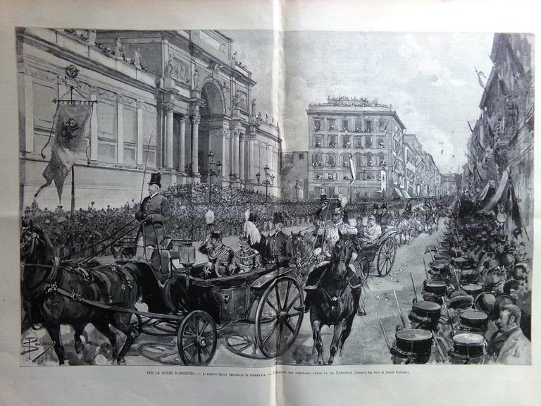 L'Illustrazione Italiana 23 Aprile 1893 Umberto Margherita Savoia Diamante Nozze