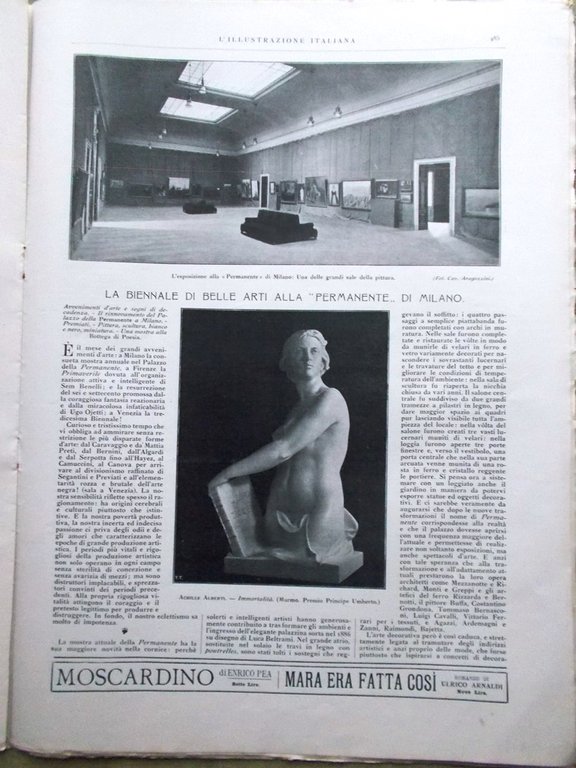 L'Illustrazione Italiana 23 Aprile 1922 Conferenza Genova Einstein Banco Padova