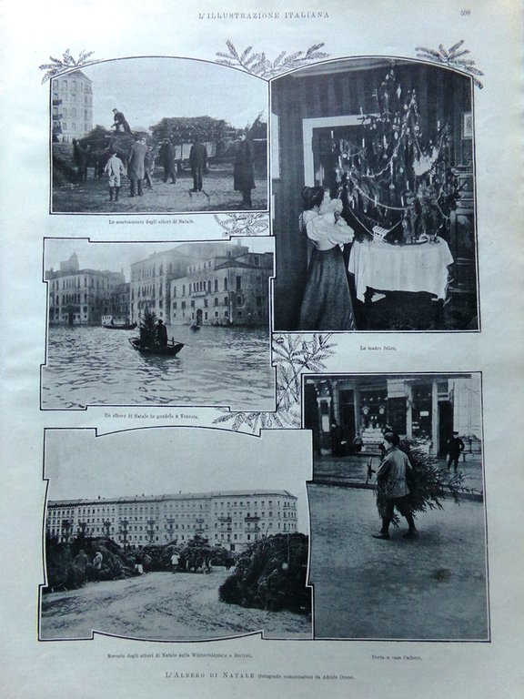 L'Illustrazione Italiana 23 Dicembre 1906 Natale Giocattoli Gay Carmen Marconi