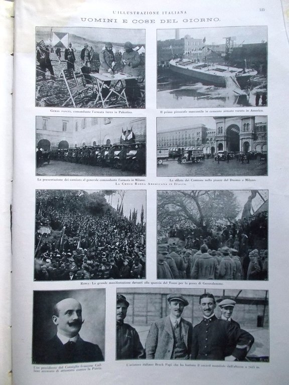 L'Illustrazione Italiana 23 Dicembre 1917 WW1 Natività Presepio Pirelli Fiandre