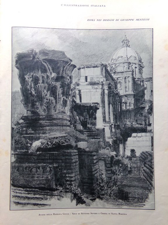 L'Illustrazione Italiana 23 Dicembre 1923 Gallignani Galeffi Vesuvio Strade Roma