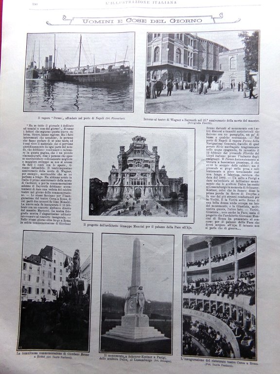 L'Illustrazione Italiana 23 Febbraio 1908 Regicidio di Lisbona Lottatori Eritrea | Immagine Gallery 2