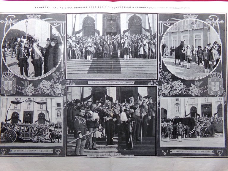 L'Illustrazione Italiana 23 Febbraio 1908 Regicidio di Lisbona Lottatori Eritrea | Immagine Gallery 3