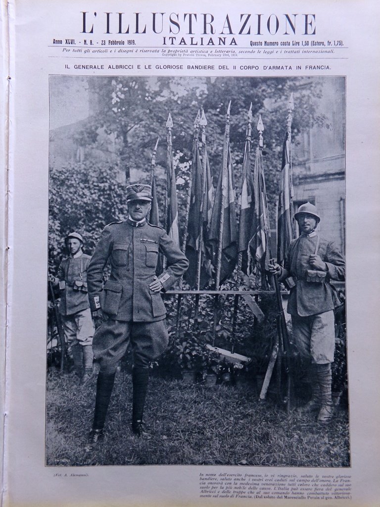 L'Illustrazione Italiana 23 Febbraio 1919 Dazzi Alto Adige Venezia Giulia …
