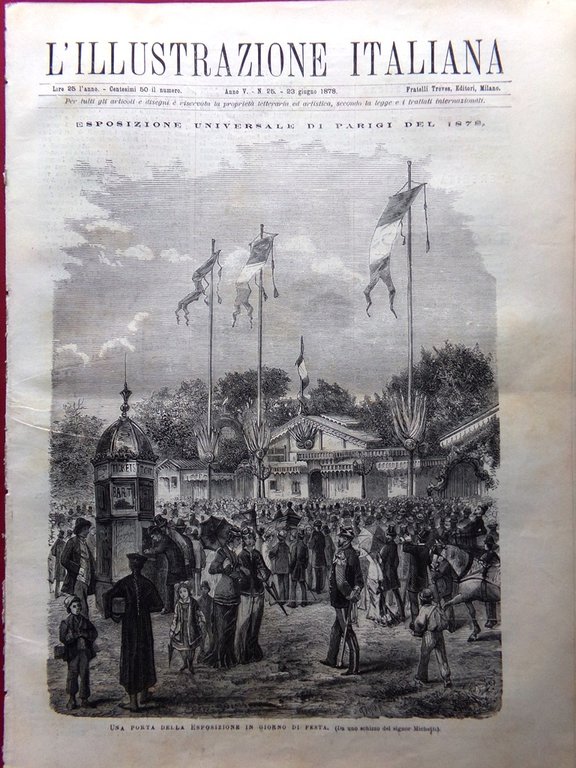 L'Illustrazione Italiana 23 Giugno 1878 Settignano Tommaseo Congresso di Berlino | Immagine Gallery 2