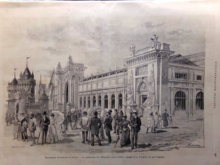 L'Illustrazione Italiana 23 Giugno 1889 Giordano Pellico Forte Keren Croce …