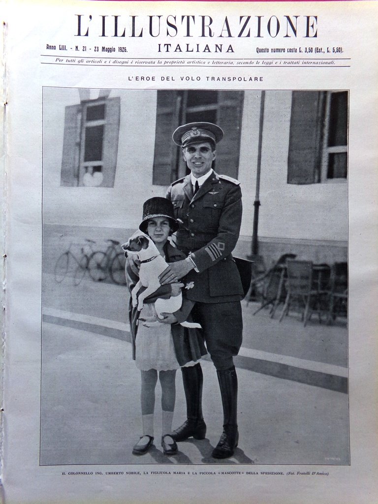 L'Illustrazione Italiana 23 Maggio 1926 Nobile Norge Stravinski Polonia Perugia | Immagine principale
