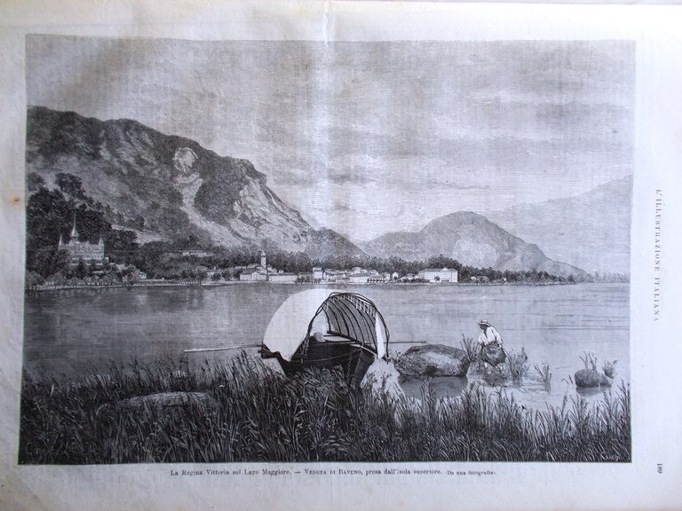 L'Illustrazione Italiana 23 Marzo 1879 Baveno Regina Costumi Militari Tantardini