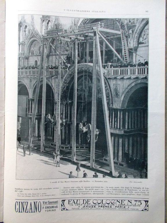 L'Illustrazione Italiana 23 Novembre 1919 Elezioni Roma Fiume Statuto Cirenaica