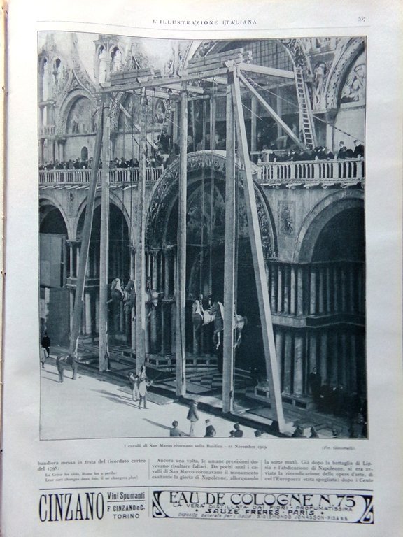 L'Illustrazione Italiana 23 Novembre 1919 Elezioni Roma Fiume Statuto Cirenaica