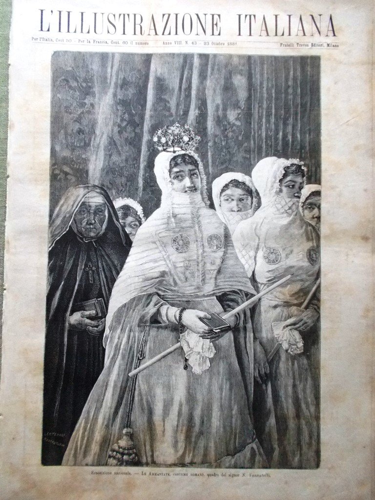 L'Illustrazione Italiana 23 Ottobre 1881 Manovre nell' Umbria Croce Rossa …