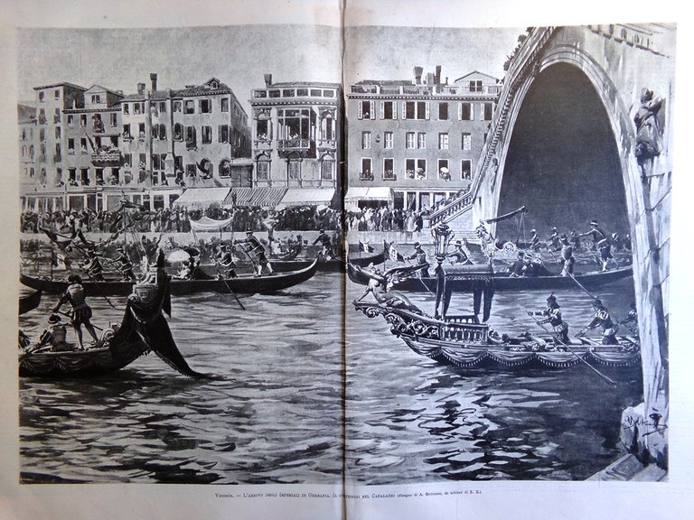 L'Illustrazione Italiana 23 Ottobre 1898 Vedute Micene Reali d'Italia D'Annunzio