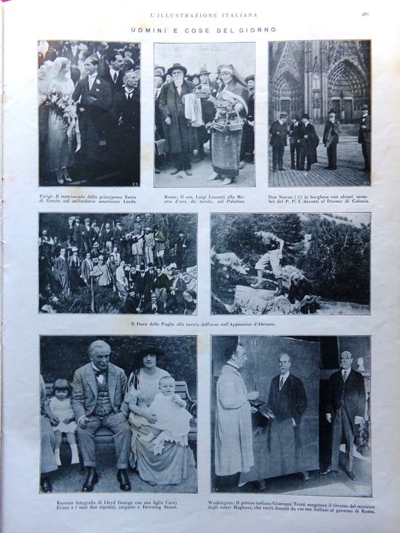 L'Illustrazione Italiana 23 Ottobre 1921 Nazario Sauro Sovrani Alto Adige … | Immagine Gallery 2