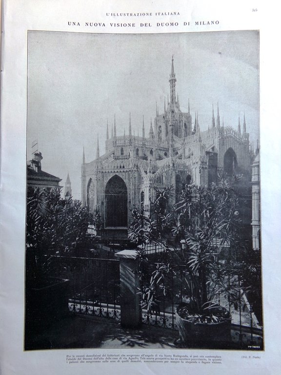 L'Illustrazione Italiana 23 Ottobre 1927 Crispi Sangue Belluzzo Duomo di …