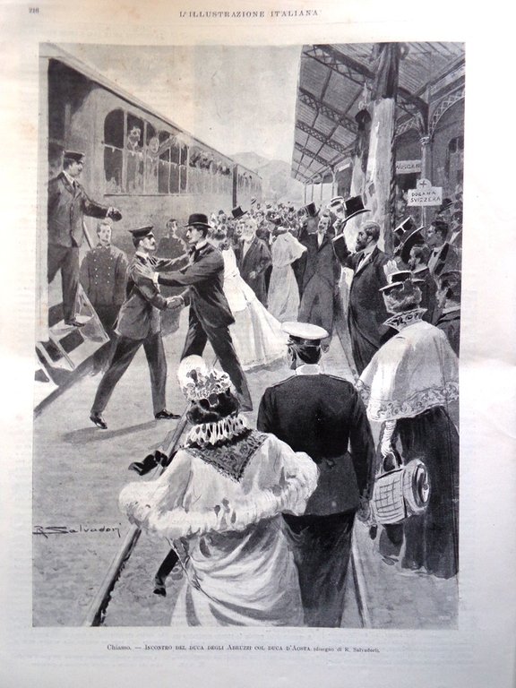 L'Illustrazione Italiana 23 Settembre 1900 Duca Abruzzi Valtellina Juana Romani