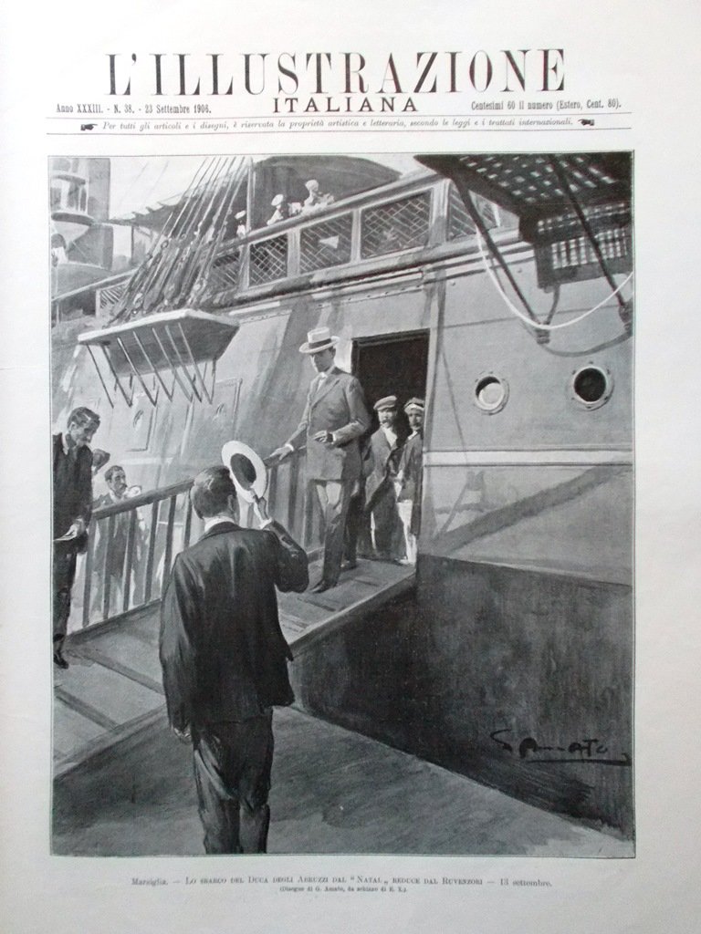 L'Illustrazione Italiana 23 Settembre 1906 Strage Siedlce Caruso Stringher Wernz