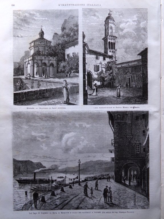 L'Illustrazione Italiana 24 Agosto 1879 Morcote Alpinisti Etna Rovereto Monaco | Immagine Gallery 3