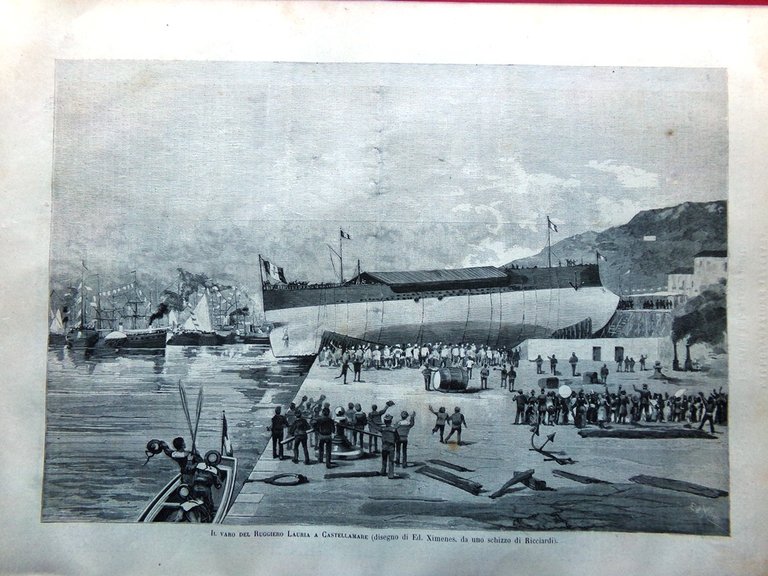 L'Illustrazione Italiana 24 Agosto 1884 Monti Ruggiero di Lauria Palazzo … | Immagine Gallery 2