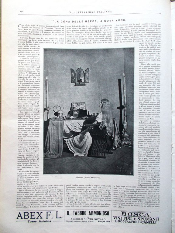 L'Illustrazione Italiana 24 Agosto 1919 Inchiesta Caporetto Hackel Carnegie Bari