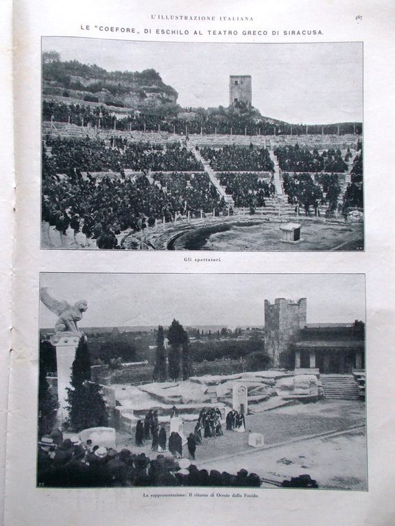 L'Illustrazione Italiana 24 Aprile 1921 Mutilati Scala Monfalcone Fascismo Cassa