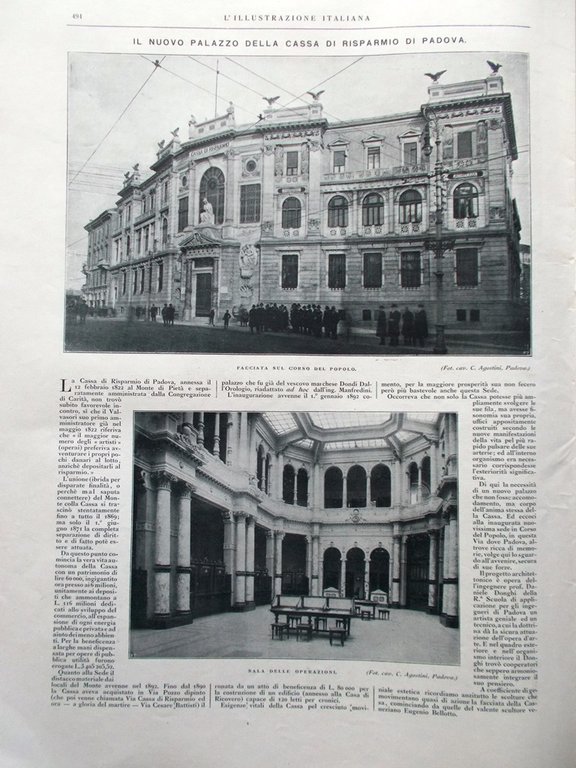 L'Illustrazione Italiana 24 Aprile 1921 Mutilati Scala Monfalcone Fascismo Cassa