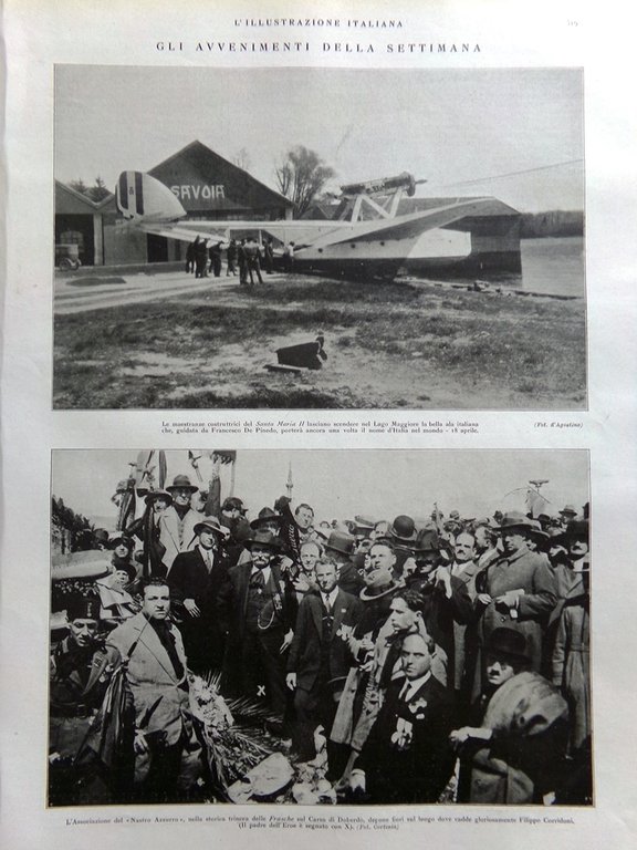 L'Illustrazione Italiana 24 Aprile 1927 Virgilio Mantova Mormoni Itala Scialli