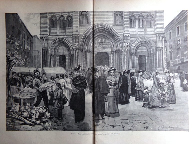 L'Illustrazione Italiana 24 Dicembre 1893 Natale Bottego Giuba Balocchi Giochi