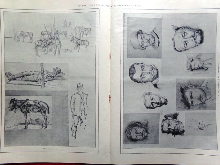 L'illustrazione Italiana 24 Dicembre 1916 WW1 Natale Tofane Adamello Monfalcone