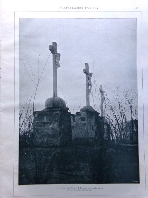 L'illustrazione Italiana 24 Dicembre 1916 WW1 Natale Tofane Adamello Monfalcone