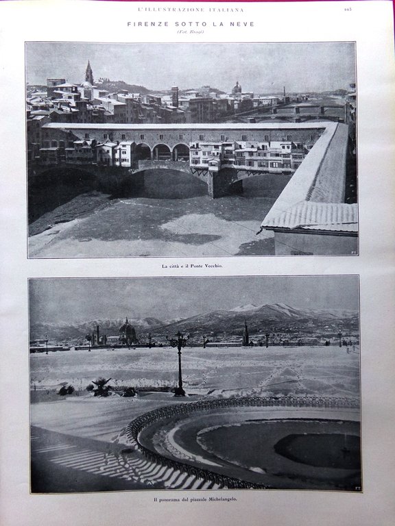 L'Illustrazione Italiana 24 Gennaio 1926 Neve Italia Toselli Carol Bank … | Immagine Gallery 2