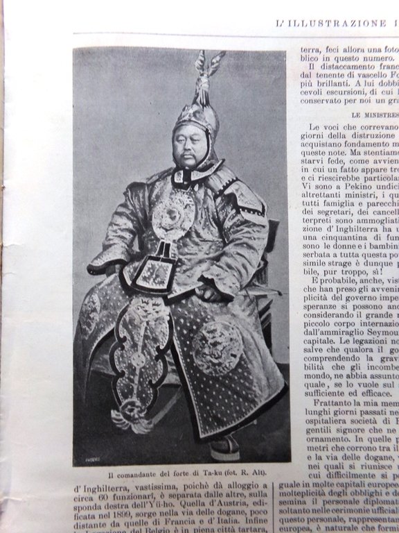 L'Illustrazione Italiana 24 Giugno 1900 Rivolta Cina Cairoli Parma Aula …