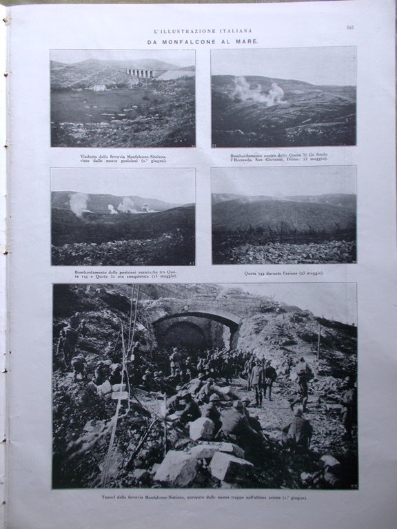 L'Illustrazione Italiana 24 Giugno 1917 WW1 Mowe Macedonia Grecia Astico …