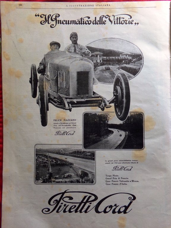 L'Illustrazione Italiana 24 Giugno 1923 Etna Fedra di D'Annunzio Messina …