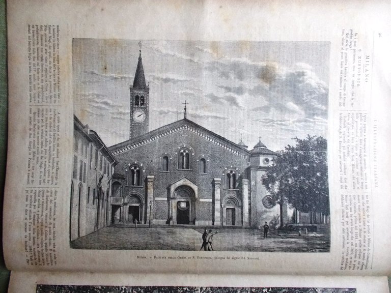 L'Illustrazione Italiana 24 Luglio 1881 Incendio Porto di Genova Dante …
