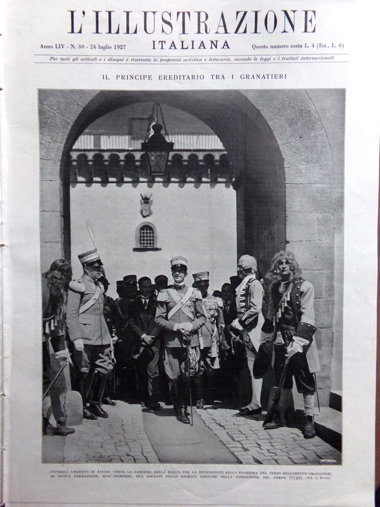 L'Illustrazione Italiana 24 Luglio 1927 Re Ferdinando Romania Vienna Ostia …