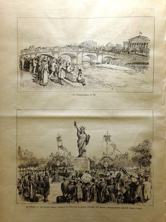 L'Illustrazione Italiana 24 Maggio 1885 Feste di Napoli Danachili Macerata …