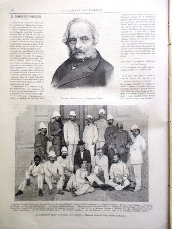 L'Illustrazione Italiana 24 Maggio 1891 Sicilia George Eliot Anarchici Palermo