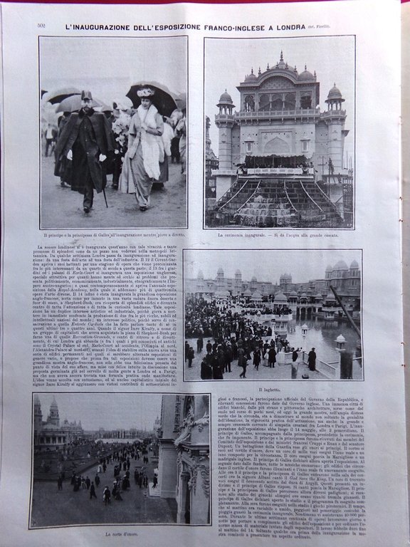 L'Illustrazione Italiana 24 Maggio 1908 Colonie Sicilia Umberto Castello Gradara | Immagine Gallery 4