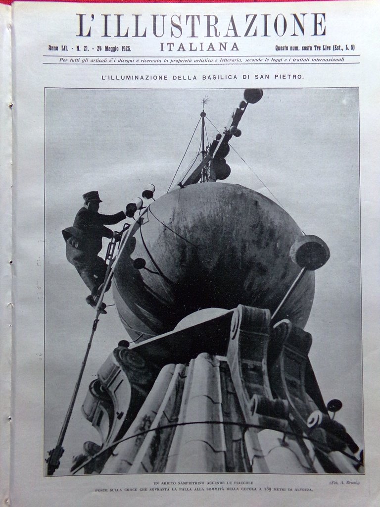 L'Illustrazione Italiana 24 Maggio 1925 Teresa Pastrengo Università Pavia Golgi | Immagine principale