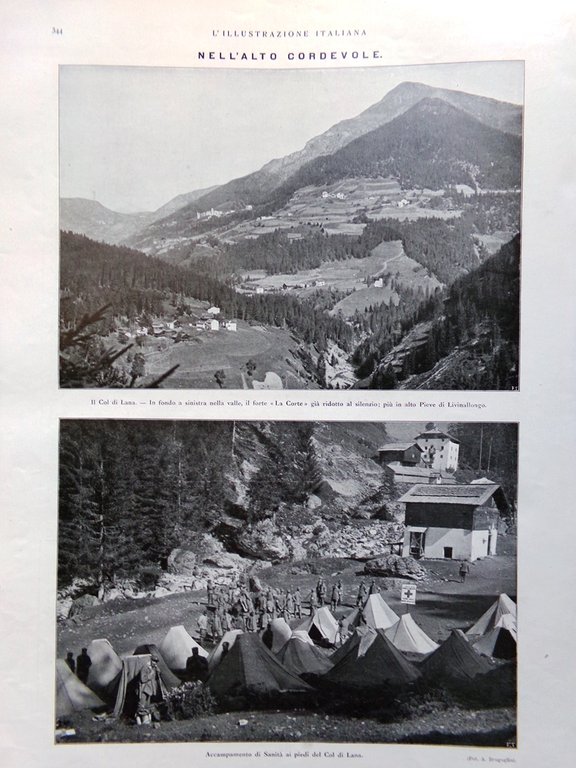 L'illustrazione Italiana 24 Ottobre 1915 WW1 Zanchi Hardie Malborghetto Pompili