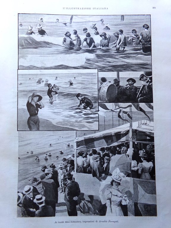 L'Illustrazione Italiana 24 Settembre 1899 Congresso Pompieri Gigante Cividale