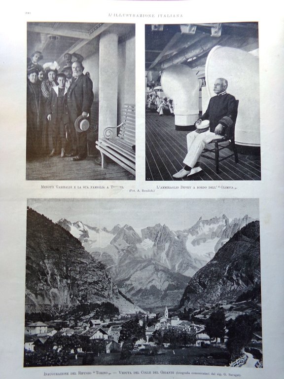 L'Illustrazione Italiana 24 Settembre 1899 Congresso Pompieri Gigante Cividale