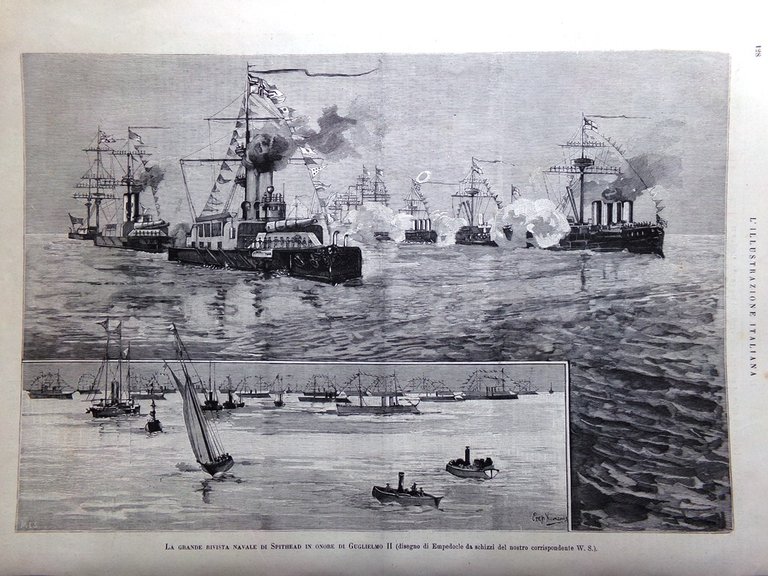 L'Illustrazione Italiana 25 Agosto 1889 Melfi Brindisi Lecce Asmara Zanardelli