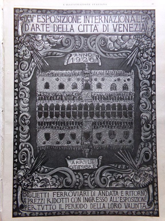 L'Illustrazione Italiana 25 Aprile 1926 Mussolini in Libia Itala Norge … | Immagine Gallery 4